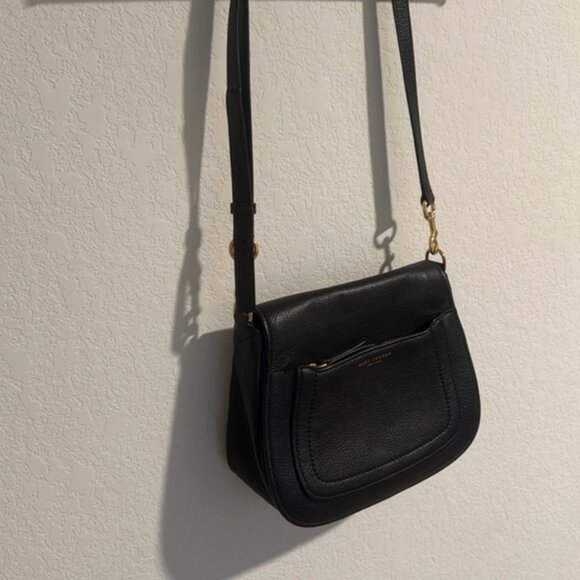 Marc Jacobs Black Pebbled Leather Crossbody Bag | Gold Hardware - Picture 4 of 9